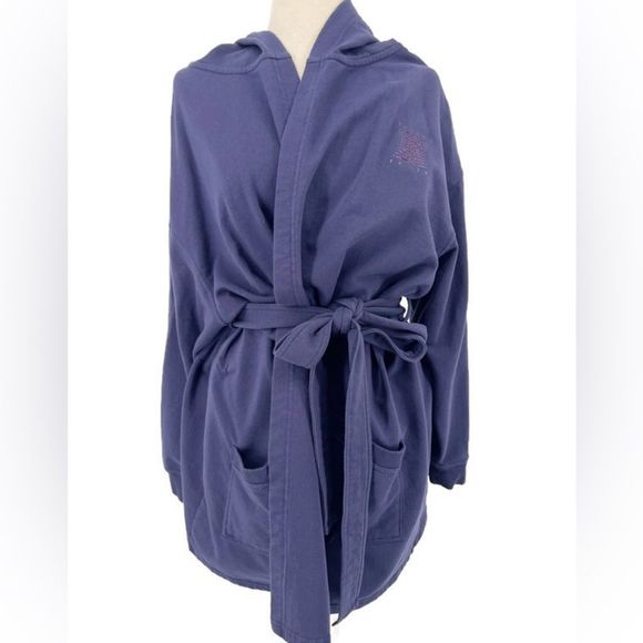 Savage x Fenty Forever Savage Short Robe Navy Sz M/L - Picture 1 of 7